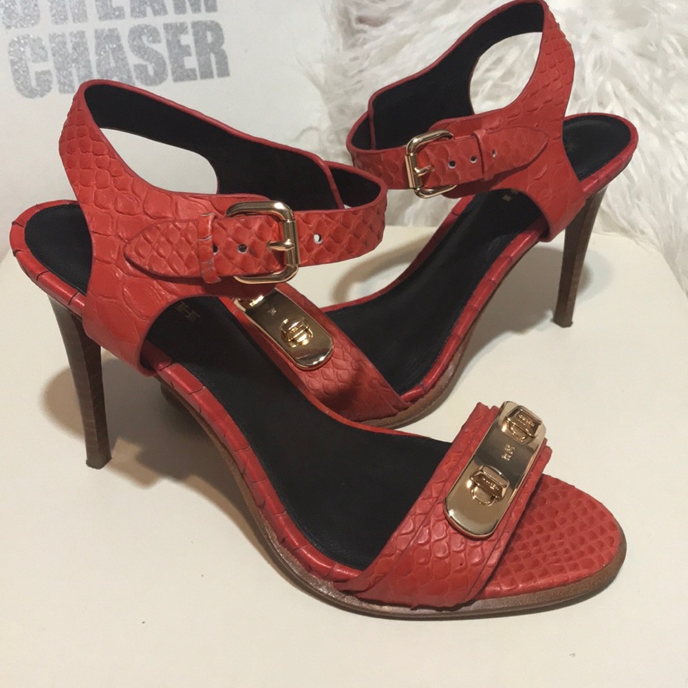 Authentic Coach Stilettos *GORGEOUS* orange 6